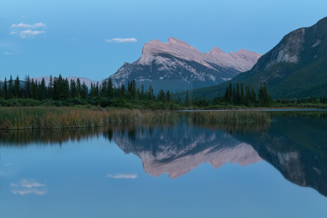 "Vermillion Lakes Sunset" stock image