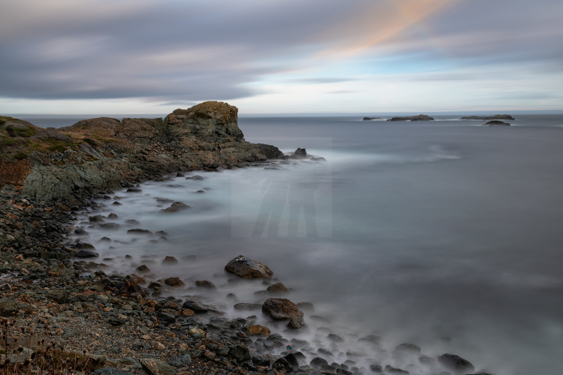 "Biscayan Cove, Newfoundland Canada" stock image