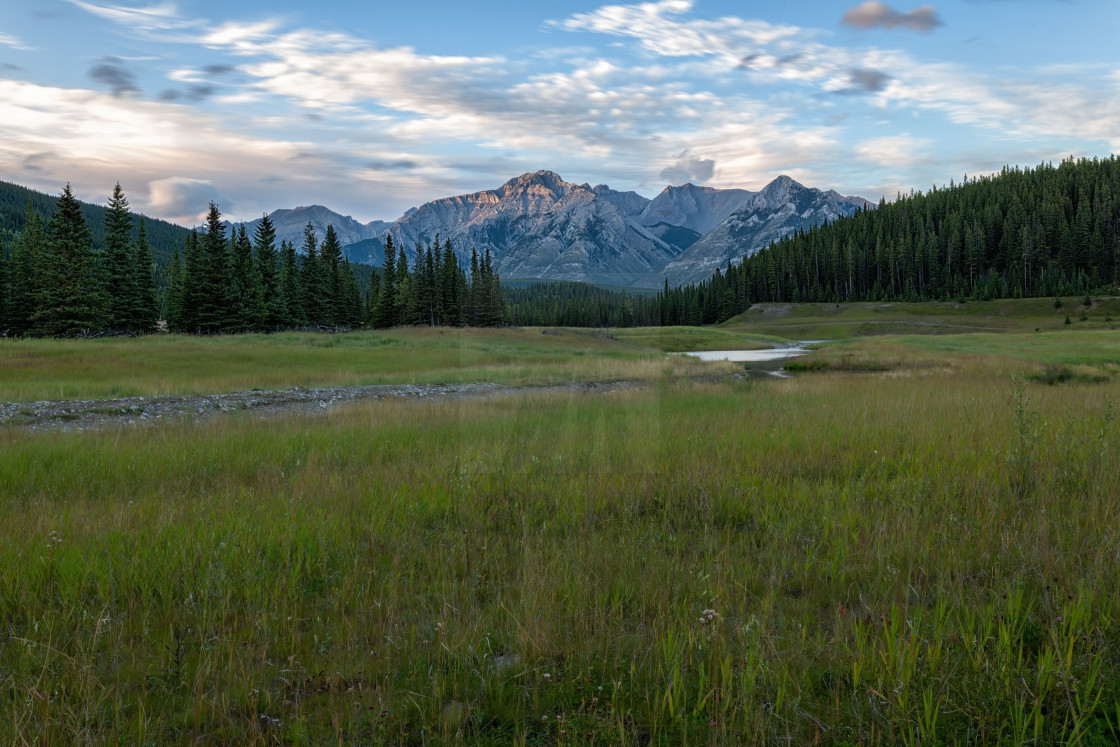 "Alberta Canada Sunset" stock image