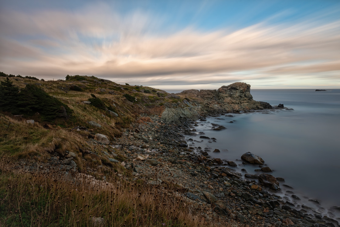 "Biscayan Cove in Newfoundland Canada" stock image