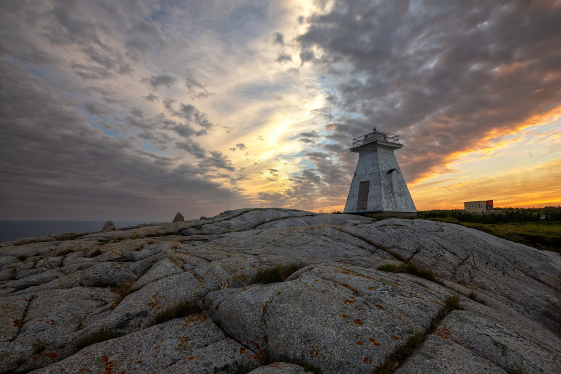 "Sunset at Terence Bay, Nova Scotia Canada" stock image