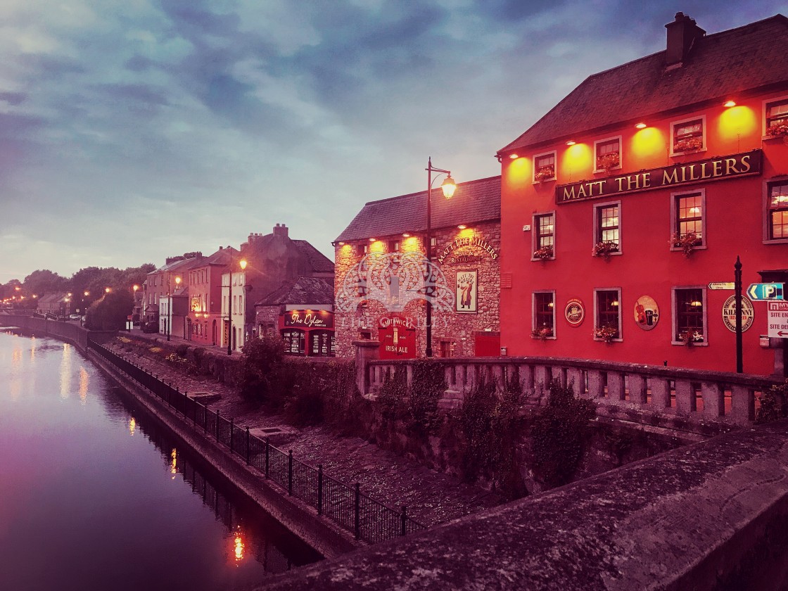 "River Nore at Dusk" stock image