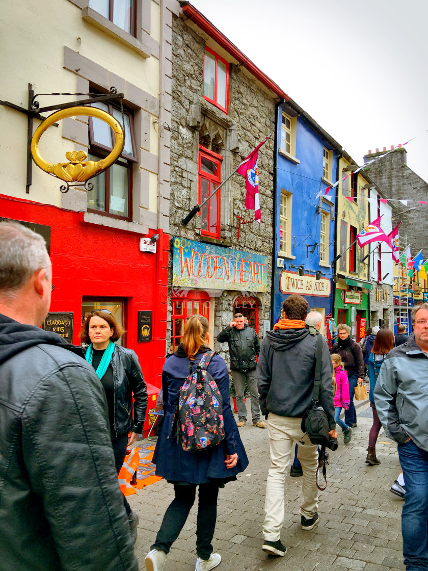 "Shopping in Galway" stock image