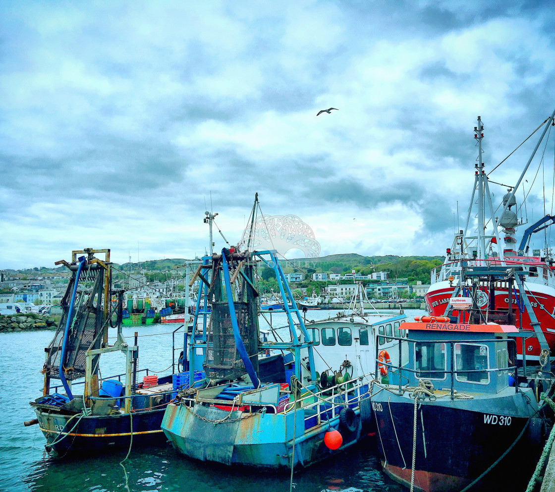 "West Pier at Howth" stock image