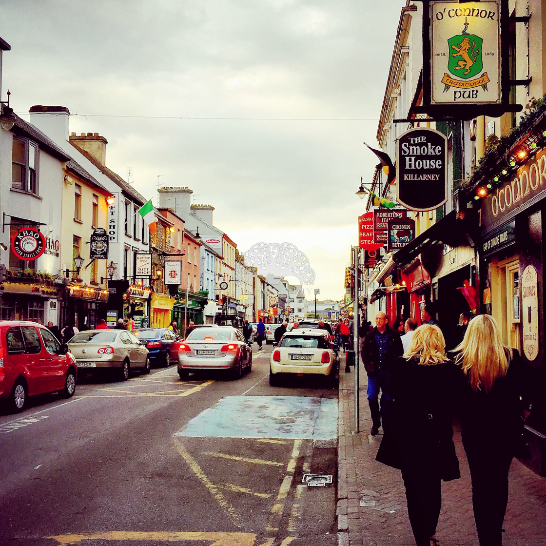 "Shopping in Killarney" stock image