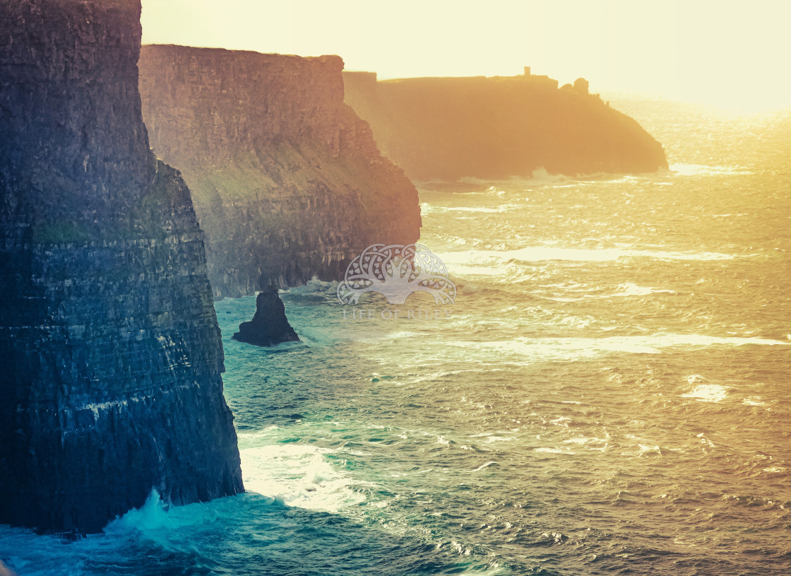 "Cliffs of Moher Sunset" stock image