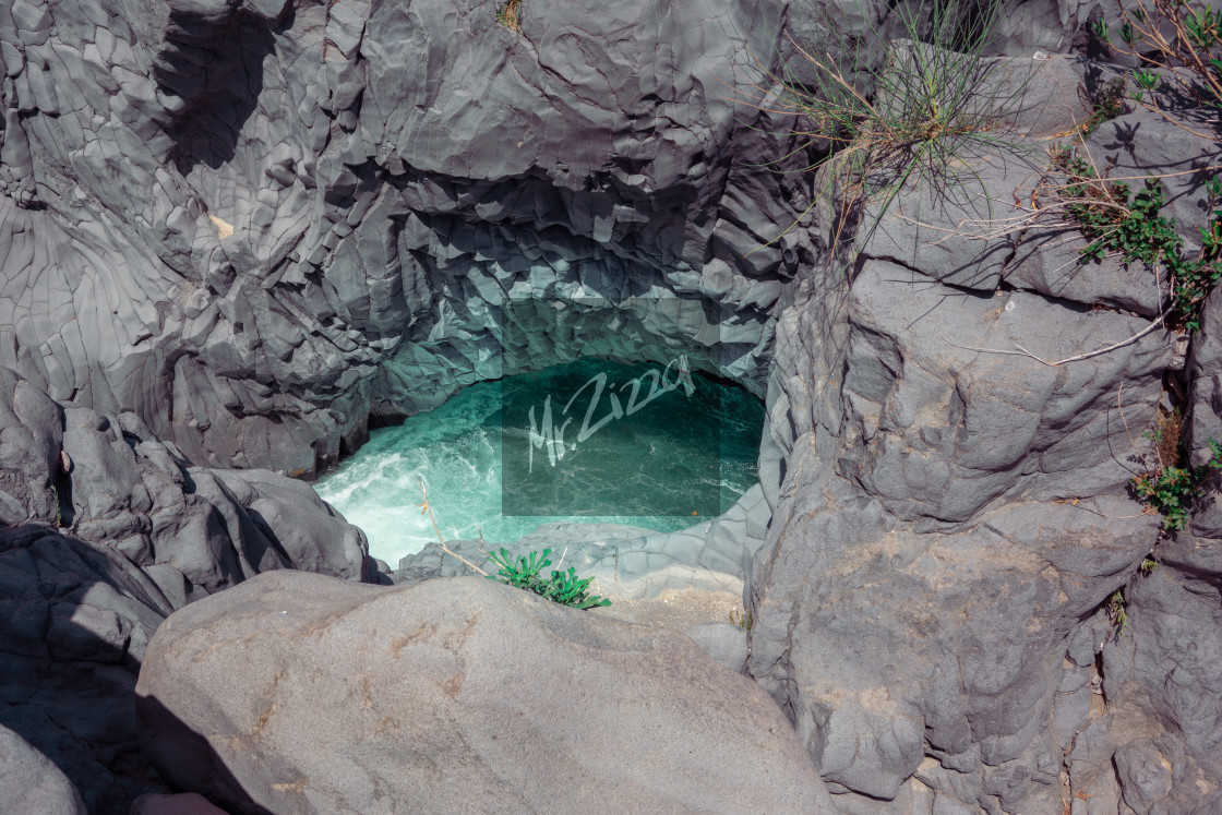 "Gole dell' Alcantara" stock image