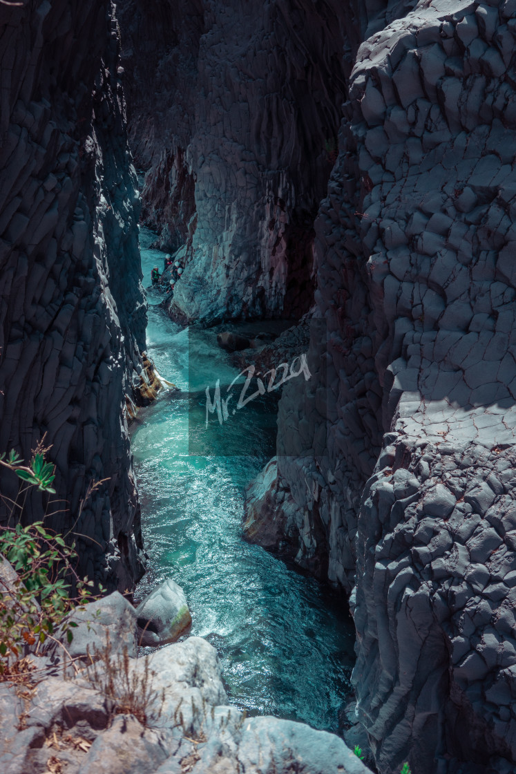 "Gole dell' Alcantara" stock image