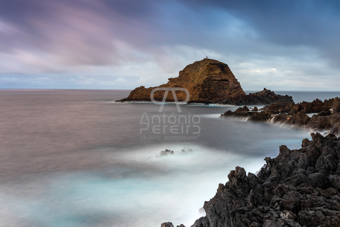 "Porto Moniz coast, Madeira Island, Portugal" stock image