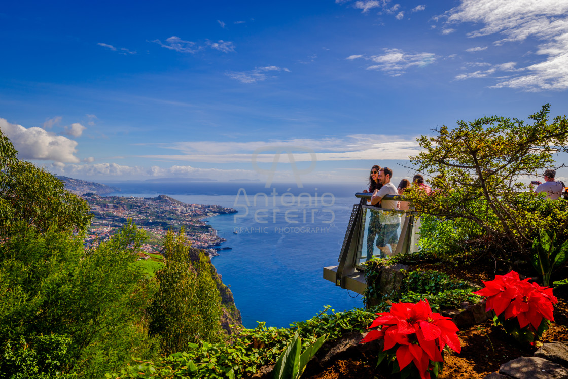 "Cabo Girão Viewpoint, Municipality of Câmara de Lobos, Madeira Island, Portugal." stock image