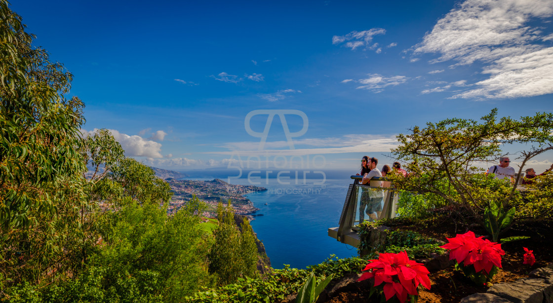 "Cabo Girão Viewpoint, Municipality of Câmara de Lobos, Madeira Island, Portugal." stock image