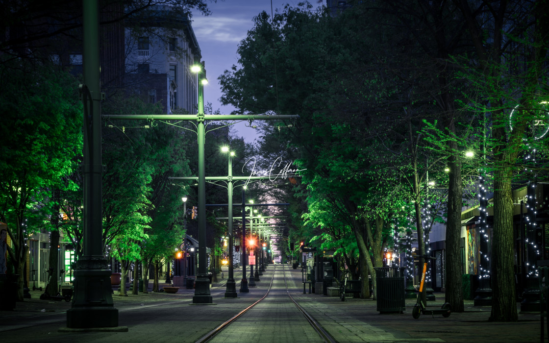 "Quiet on Main St" stock image