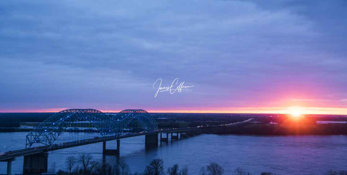 "Memphis Sunset" stock image