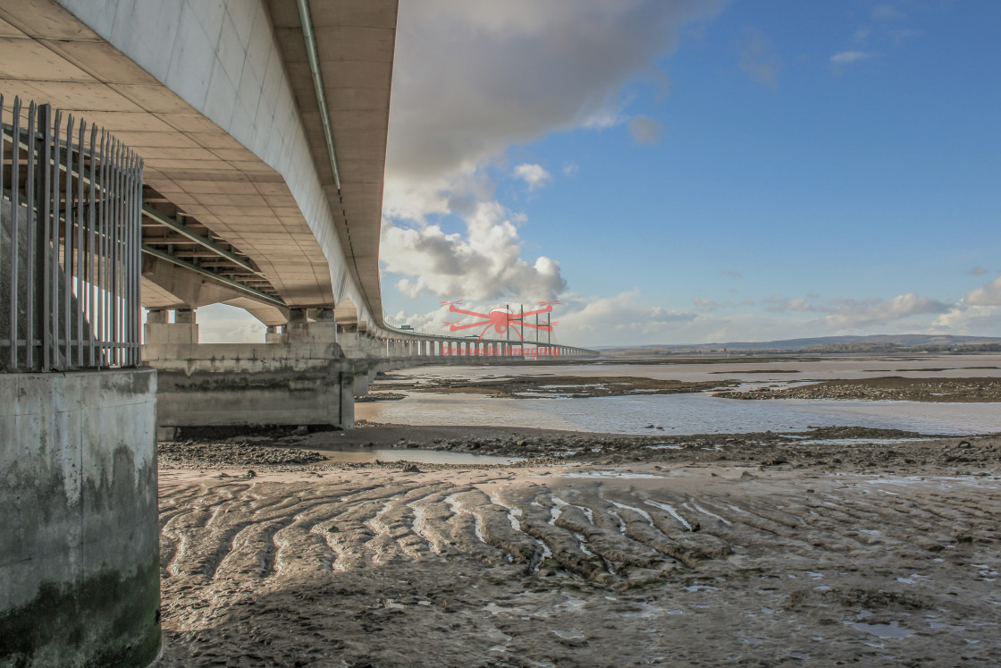 "The Severn Bridge Crossing, Chepstow, Avon, UK. November 2020" stock image