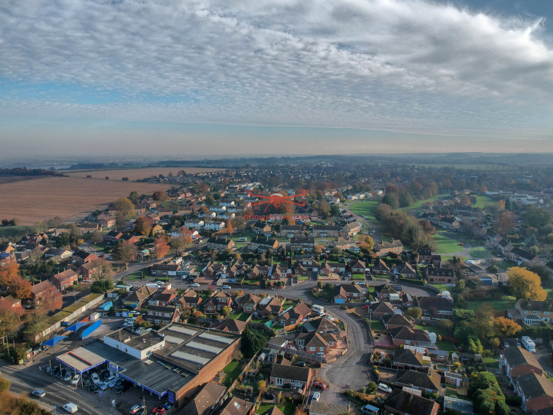 "November Morning over Wantage." stock image