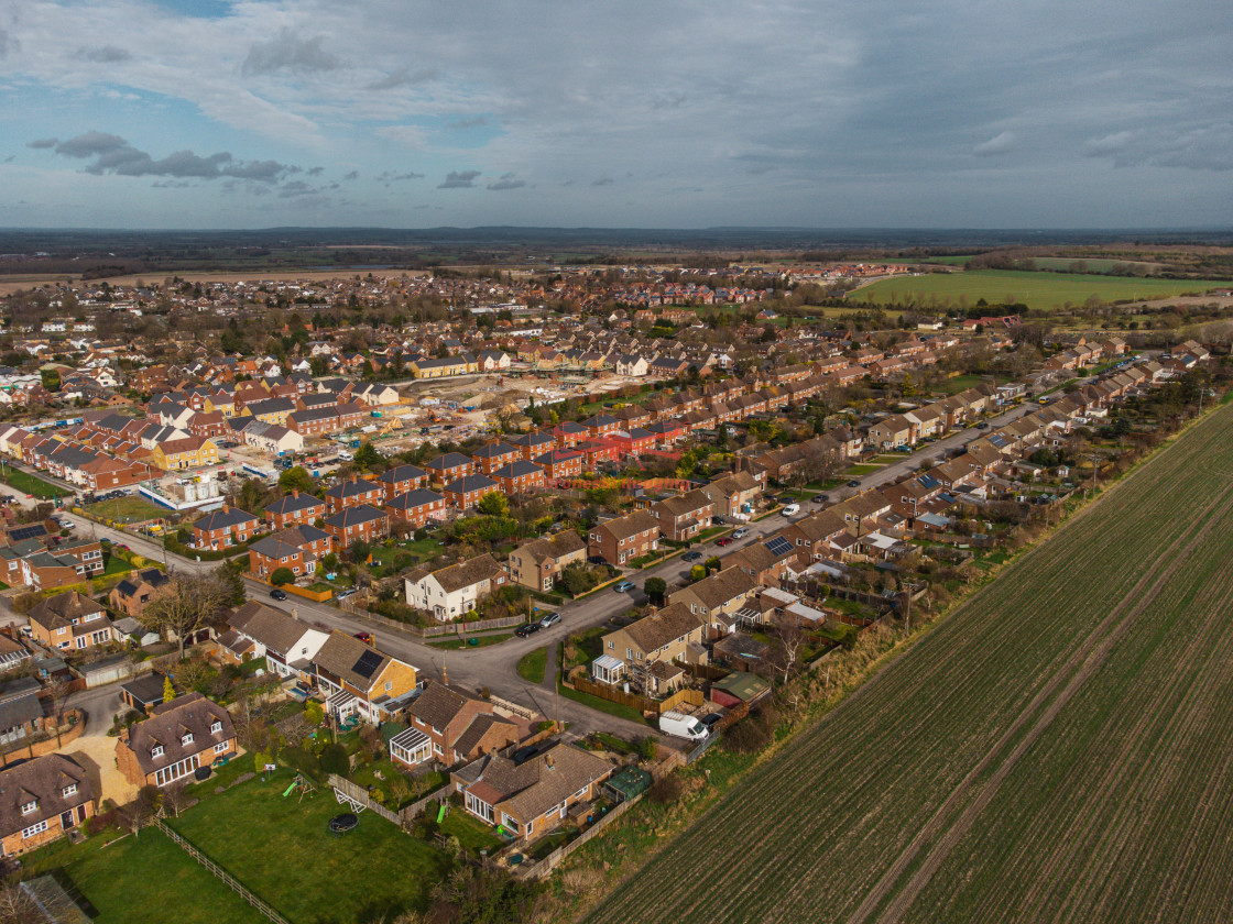 "Aerial shots of Wantage, Oxfordshire. 2021" stock image