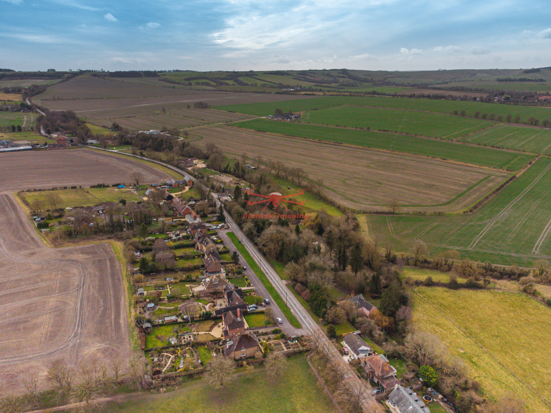 "Aerial shots of Wantage, Oxfordshire. 2021" stock image