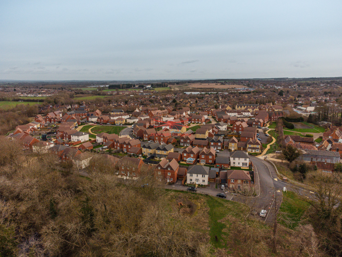 "Aerial shots of Wantage, Oxfordshire. 2021" stock image