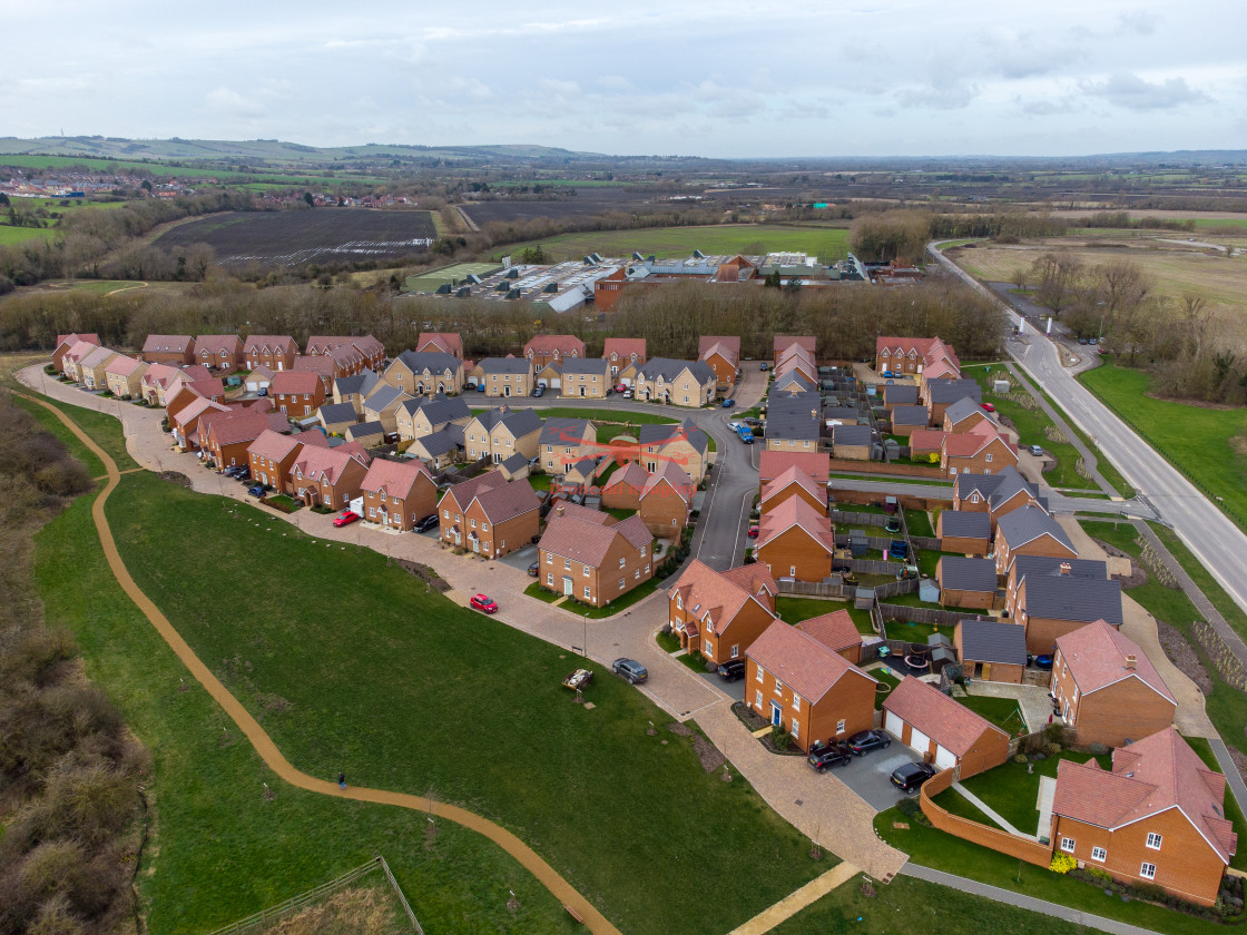 "Aerial shots of Wantage, Oxfordshire. 2021" stock image