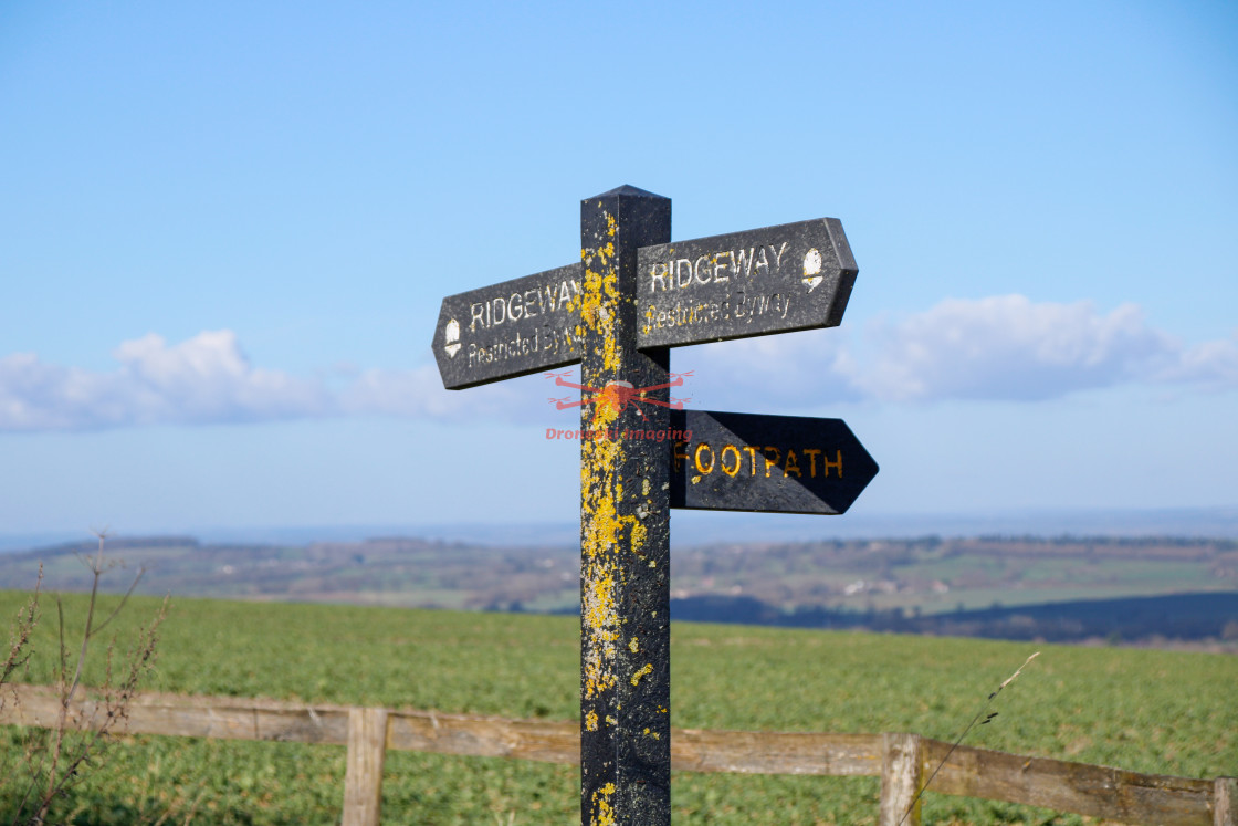 "The Ridgeway Finger Sign" stock image