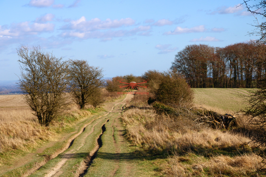 "The Ridgeway near White Horse Hill" stock image