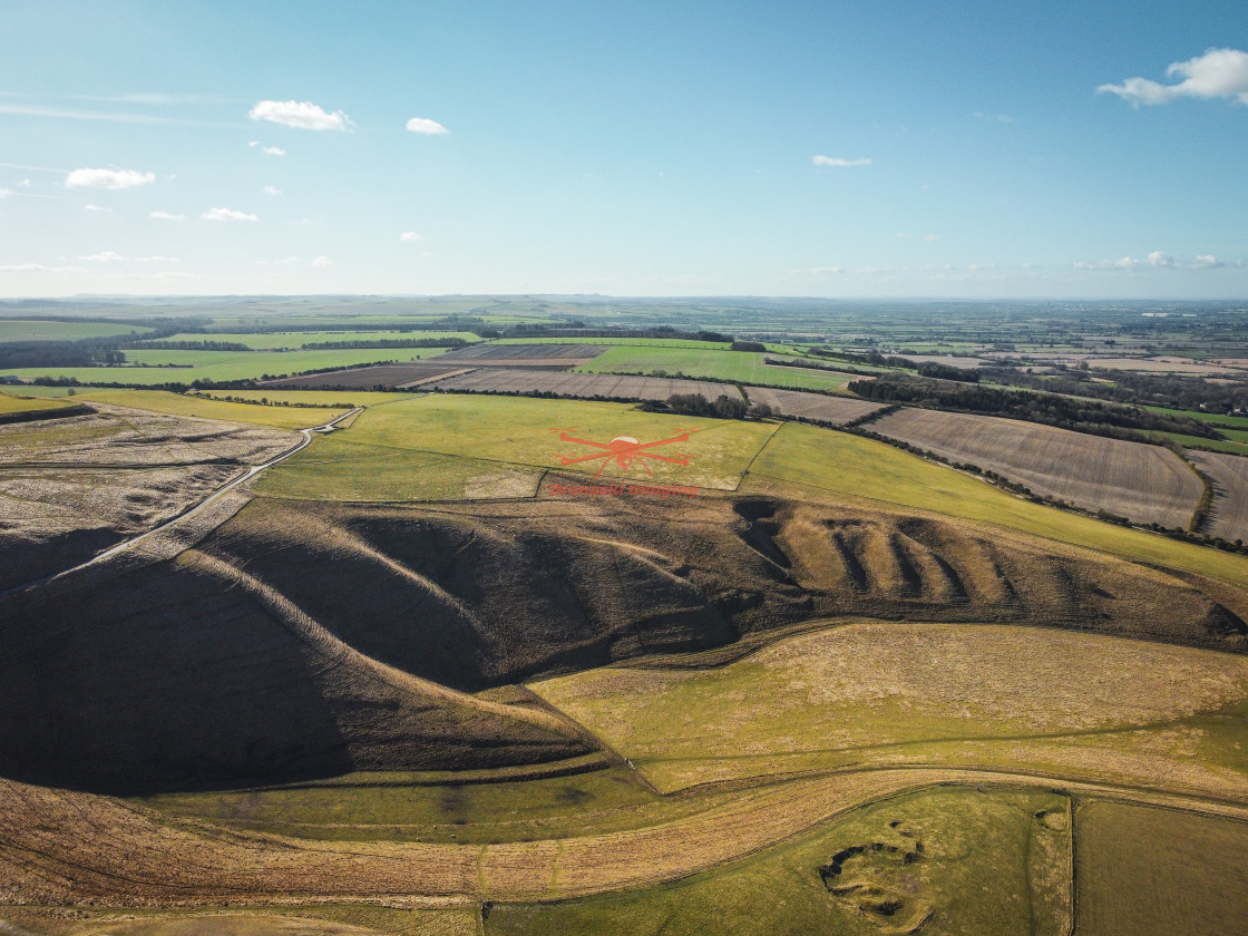 "The Manger, White Horse Hill. Oxfordshire" stock image