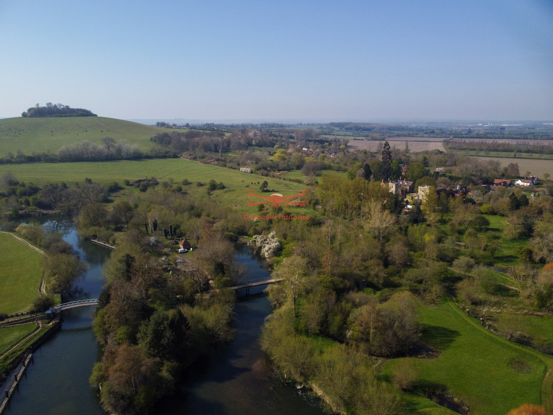 "Wittenham Lock near Wallingford, Oxfordshire" stock image