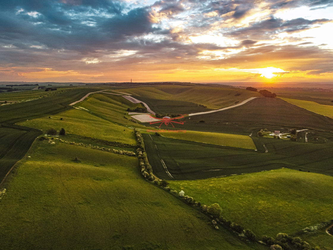 "Devils Punchbowl, Wantage, Oxfordshire." stock image