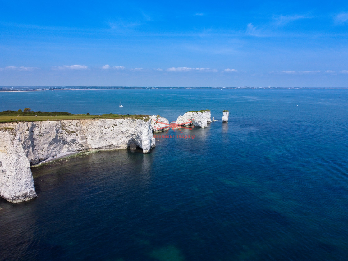 "Old Harry Rocks, Studland, Dorset" stock image