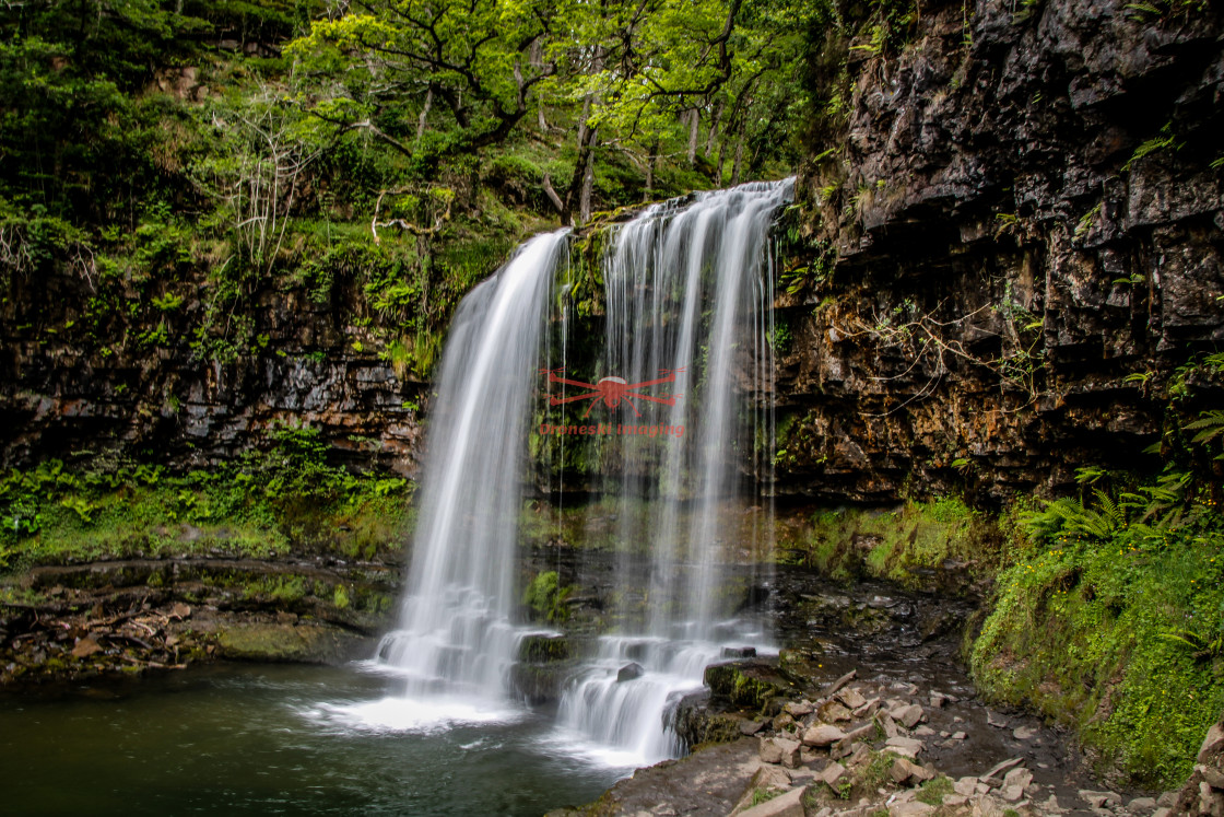 "Sgwd Yr Eira Waterfall" stock image