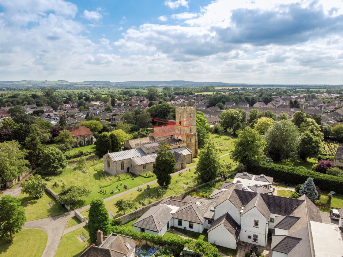 "St Denys Church" stock image