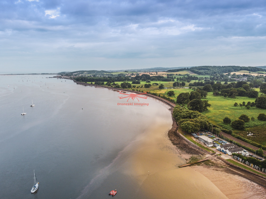 "River Exe looking towards Dawlish" stock image