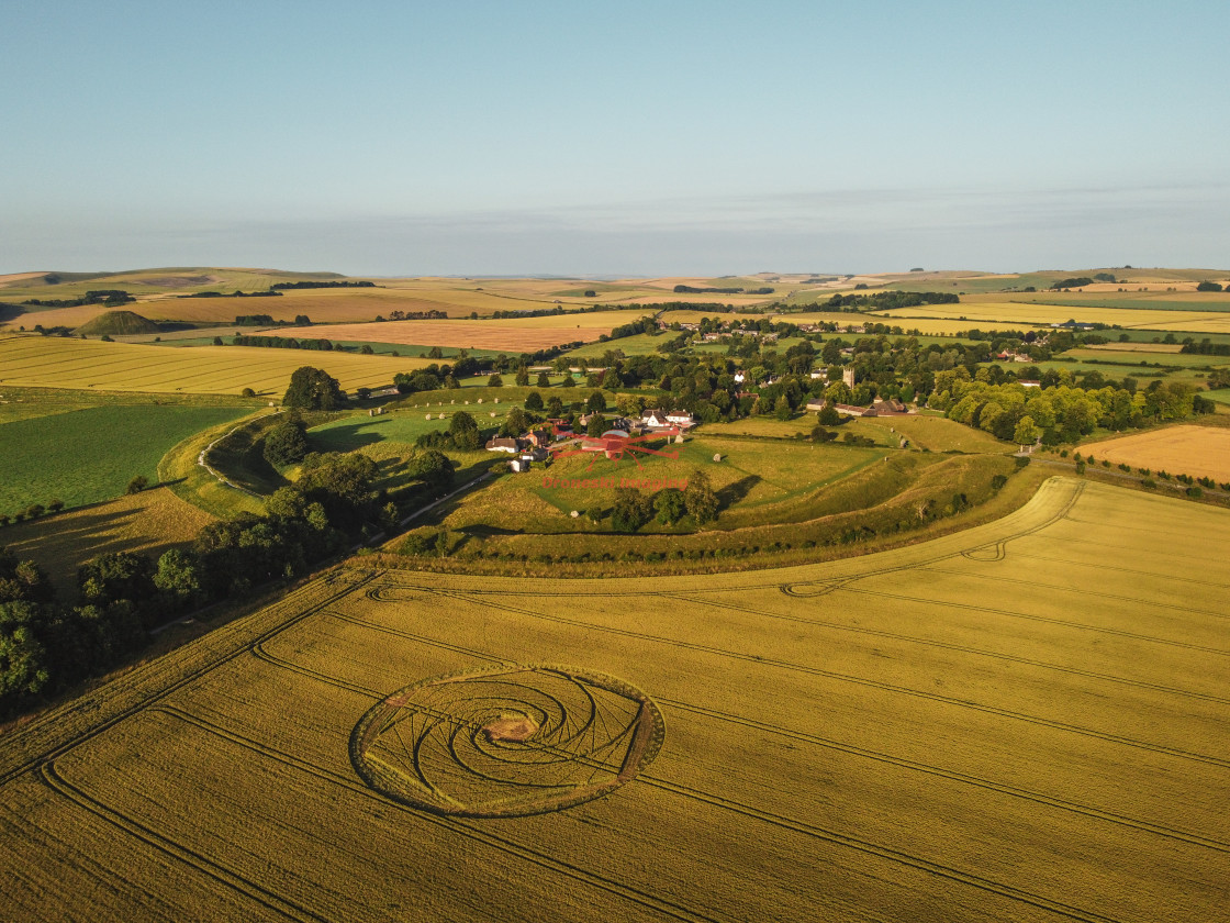 "Crop Circle, Avebury, Wiltshire" stock image