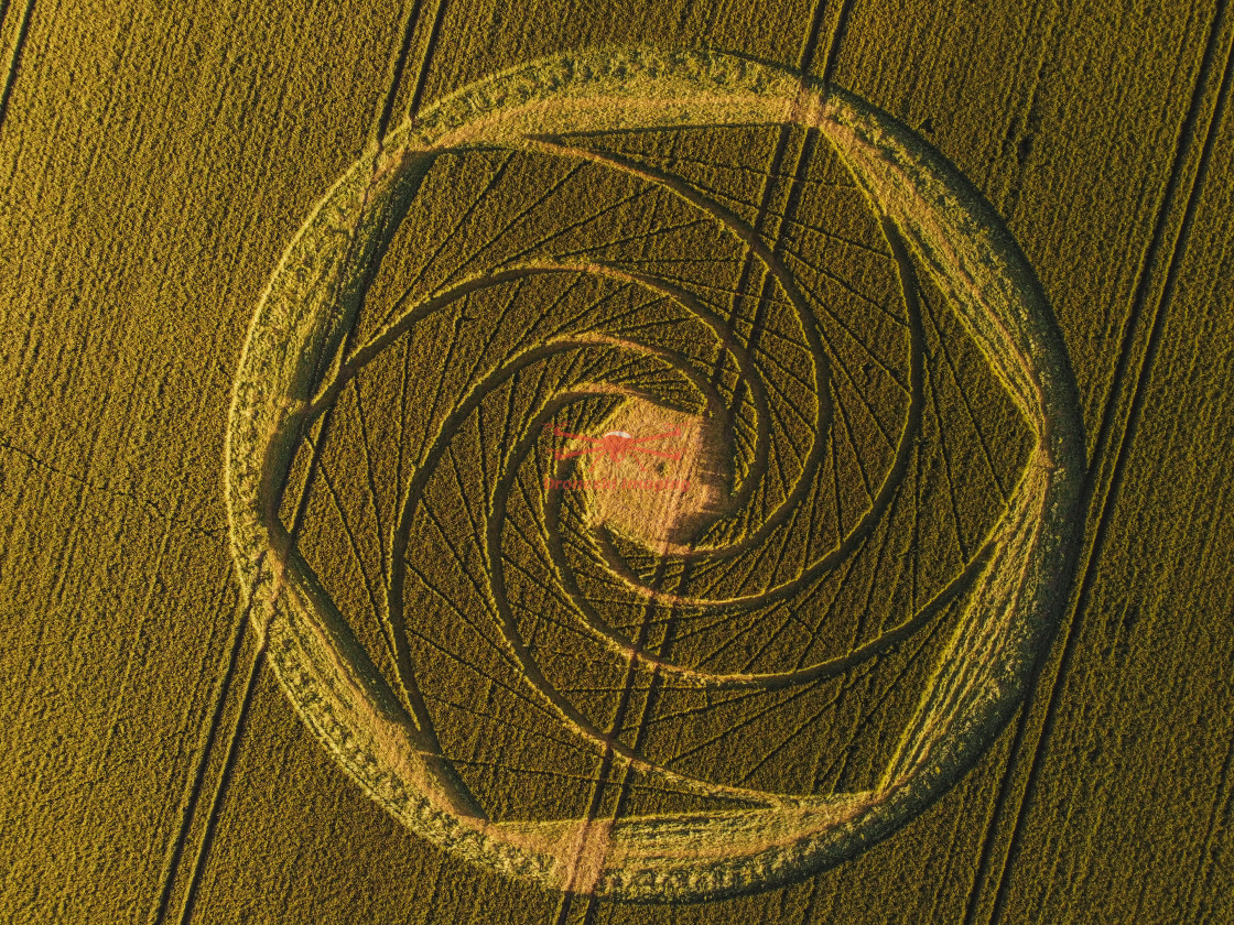 "Avebury Crop Circle" stock image