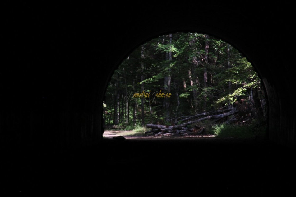 "A View From Inside The Tunnel" stock image