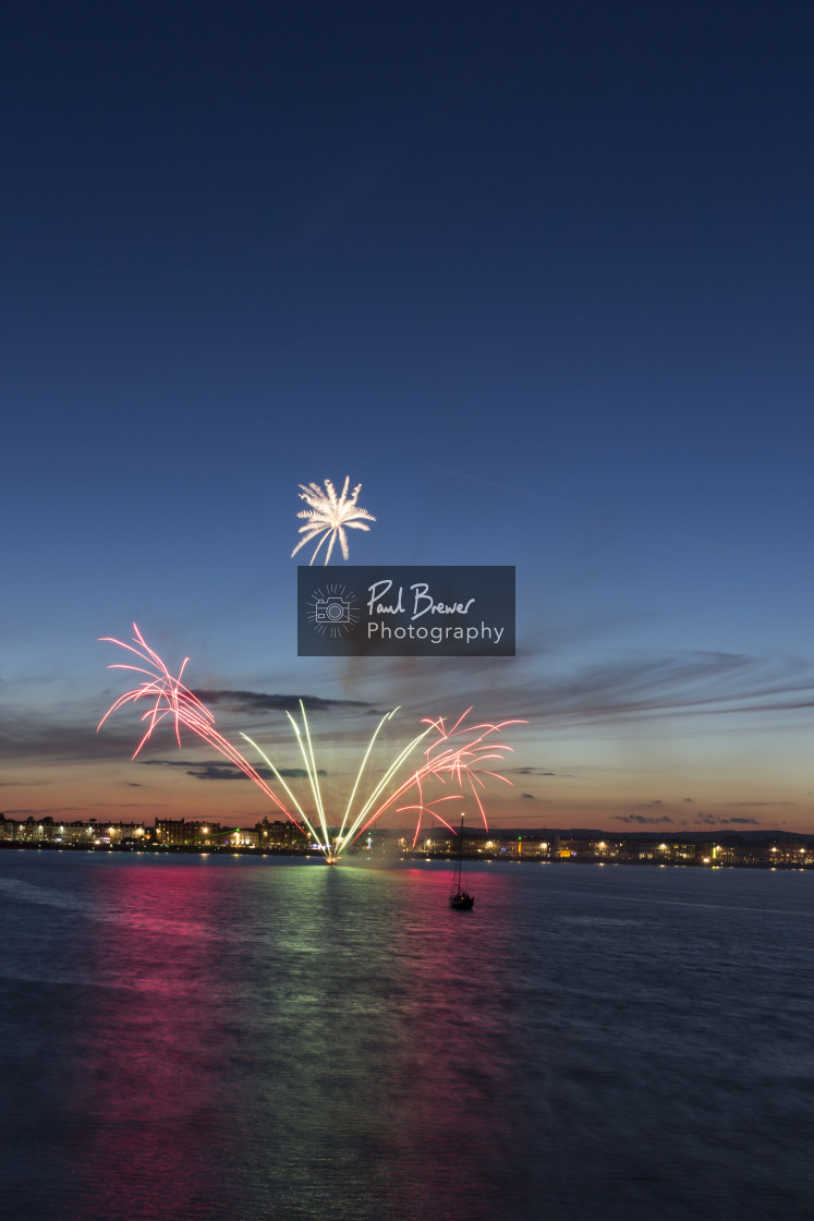 "Weymouth Fireworks" stock image