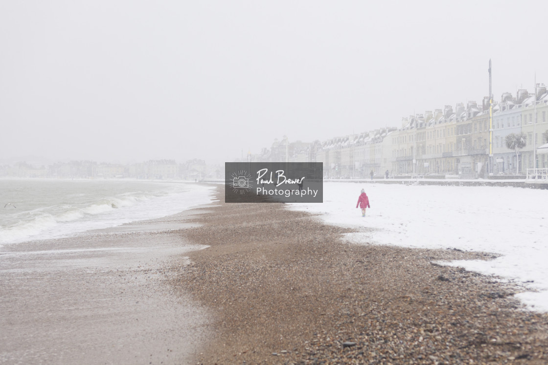 "Weymouth Snow Scene" stock image