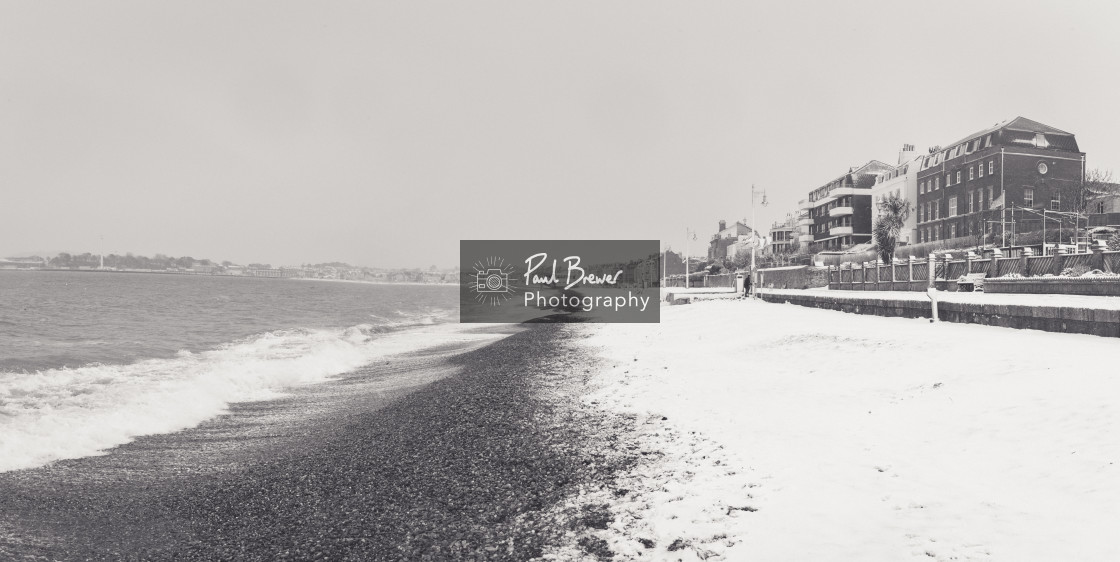 "Weymouth Snow Scene" stock image