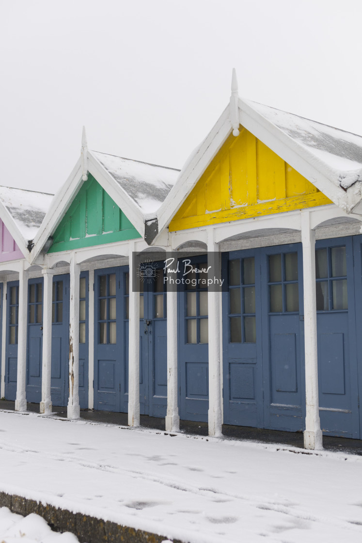 "Weymouth Snow Scene" stock image