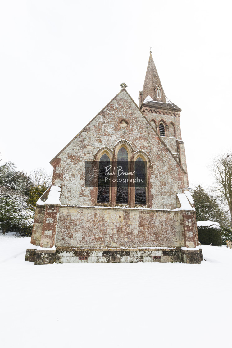 "St Marys Church Compton Abbas" stock image