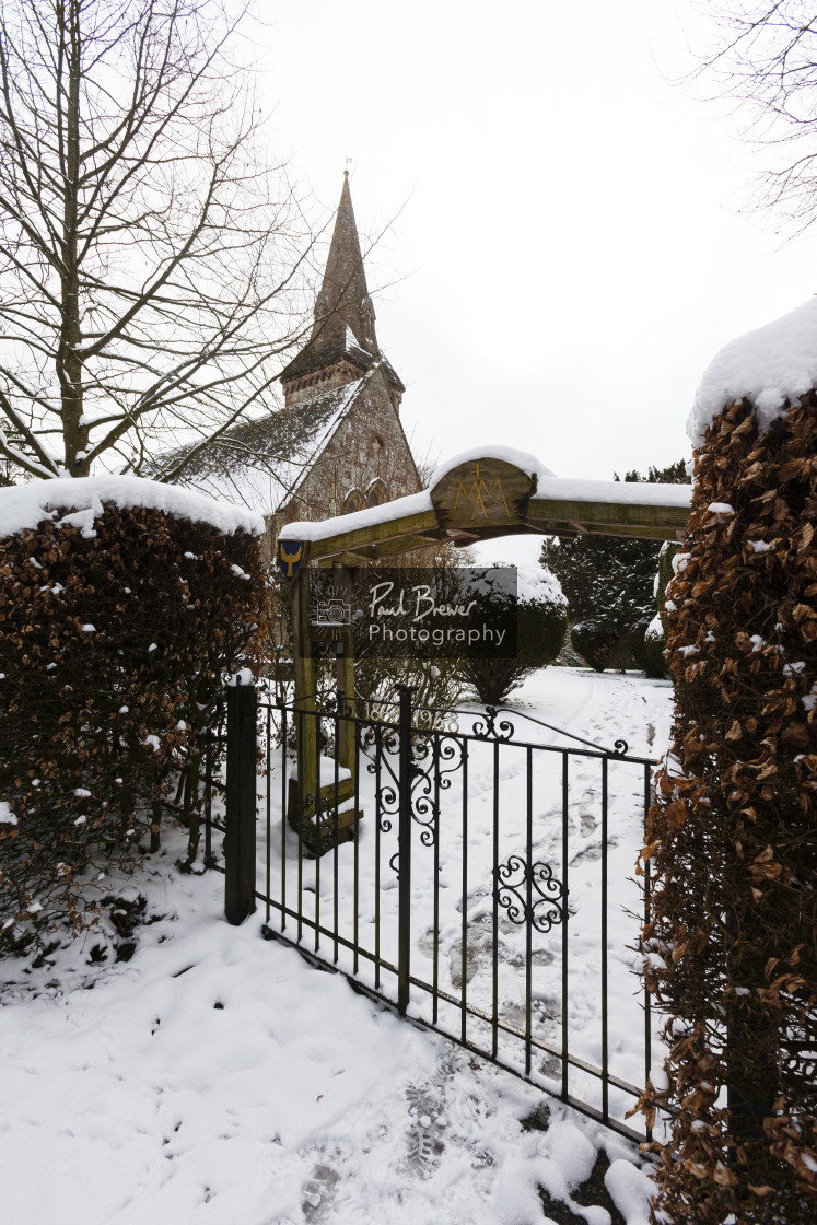 "St Marys Church Compton Abbas" stock image