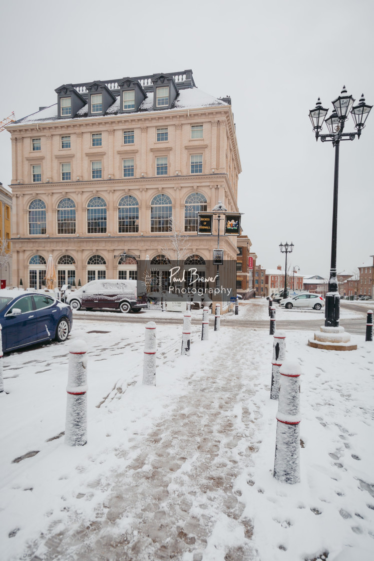 "Queen Mother Square in Poundbury" stock image