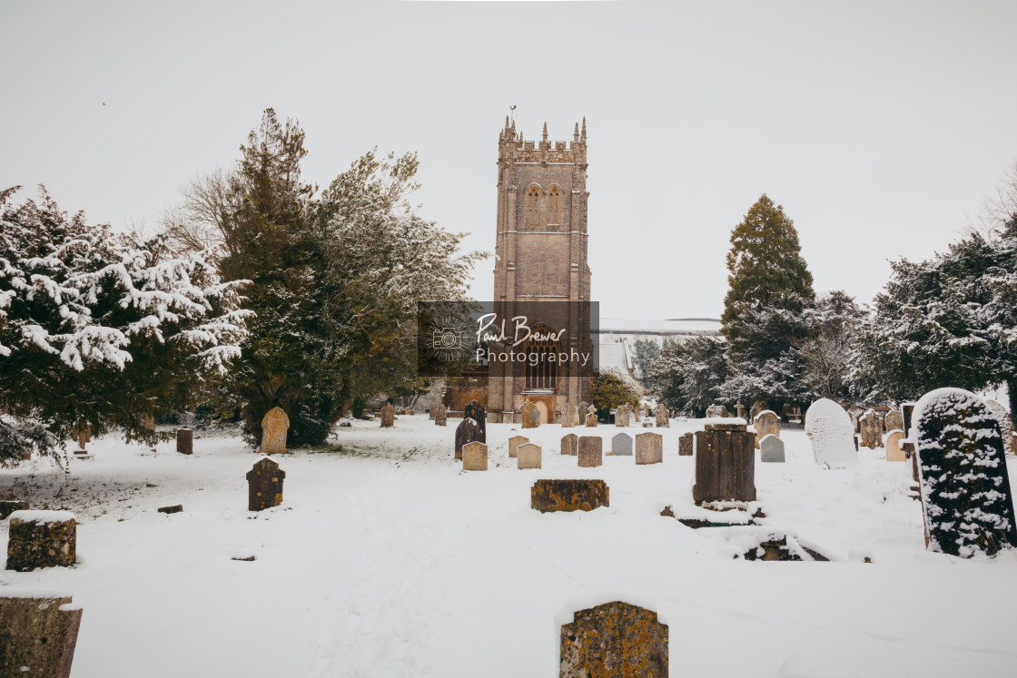 "The Holy Rood Church Buckland Newton" stock image