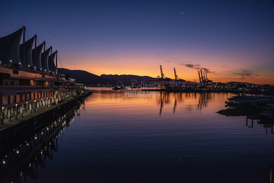 "Vancouver Harbor at Dawn" stock image