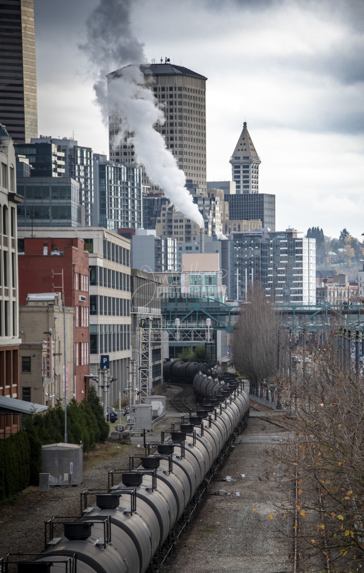 "Seattle Train" stock image