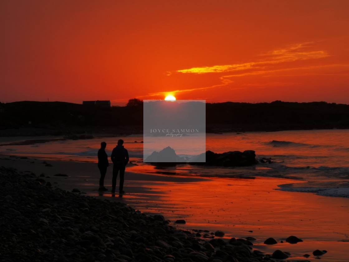 "Red sky at night!" stock image