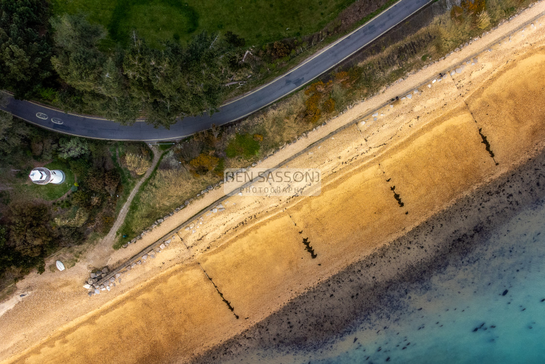 "Lepe Beach, UK" stock image