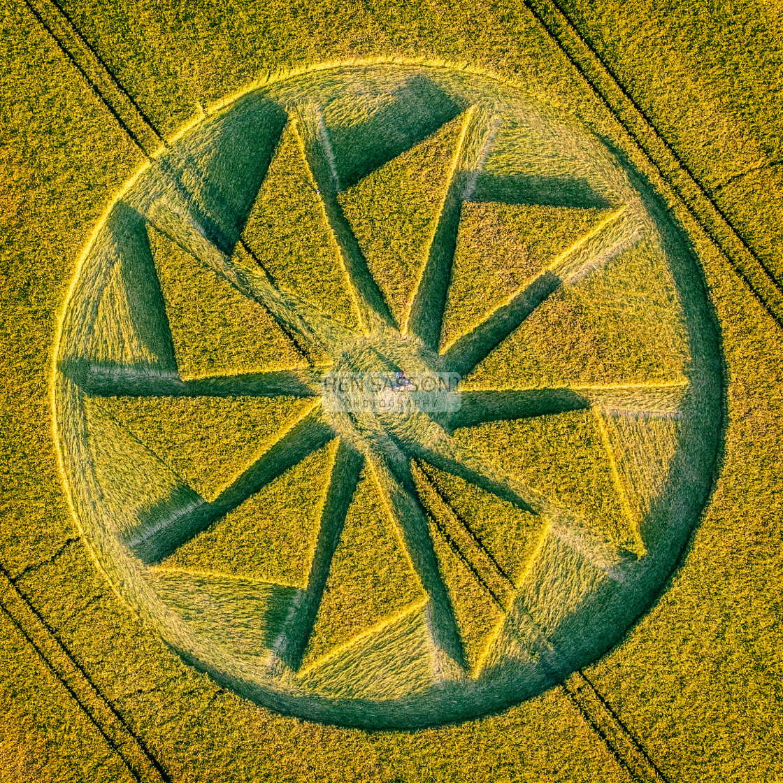 "Crop Circle, Hackpen Hill" stock image