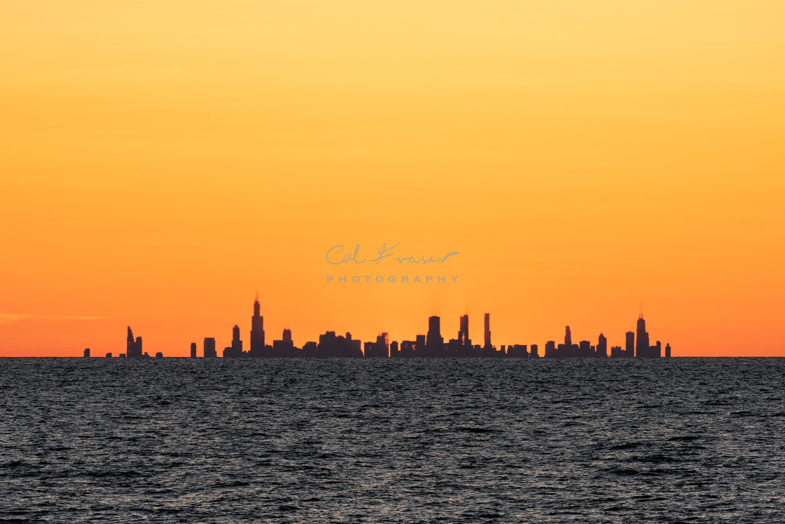 "Chicago Skyline" stock image