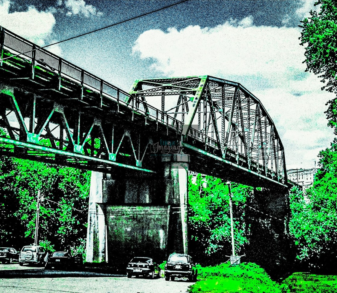 "Irvine Bridge" by Dennis Thorpe - $12.23 "Irvine Bridge" stock image